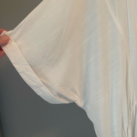 NWT AIMAGE white boho dress or swim cover Size M - Picture 5 of 9